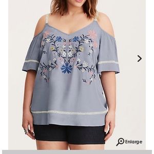 Size 2. NWT. Cold shoulder top